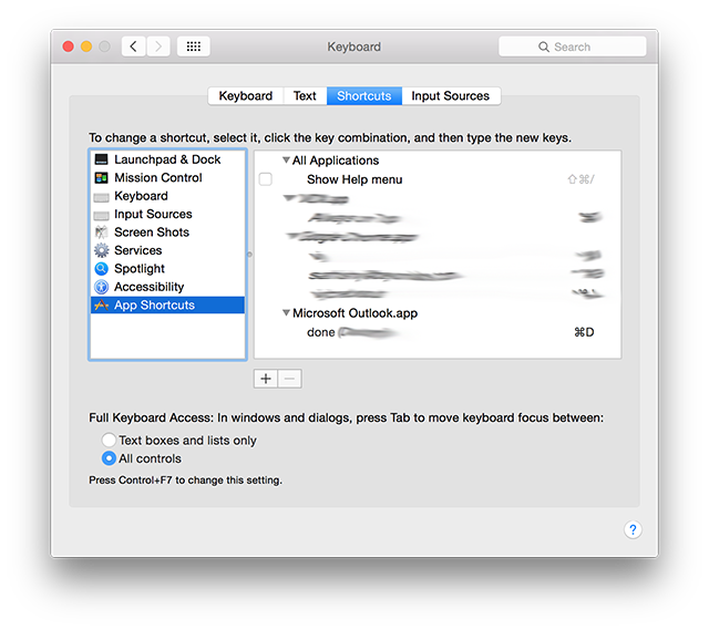 shortcut in microsoft office to select all text for mac